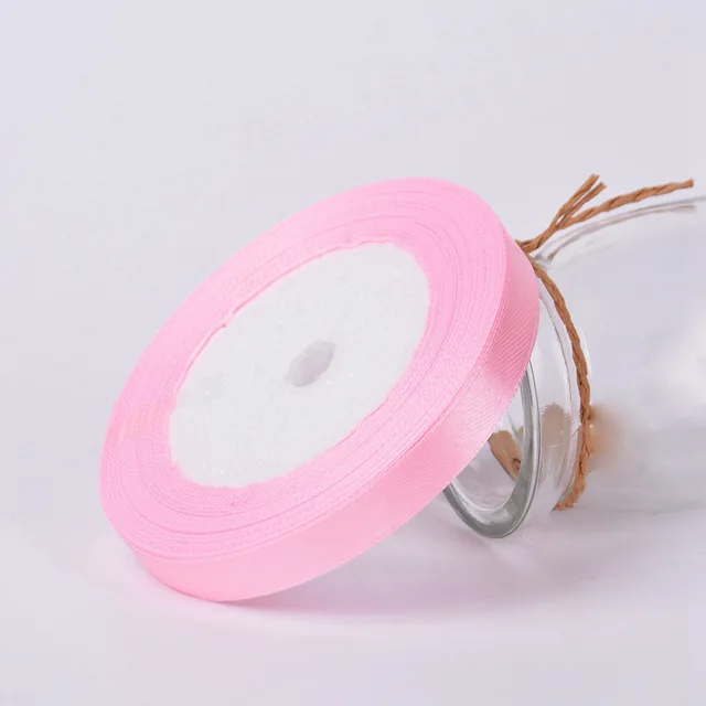 25Yards/Roll Grosgrain Satin Ribbons for Wedding Christmas Party Decorations DIY Bow Craft Ribbons Card Gifts Wrapping Supplies 3