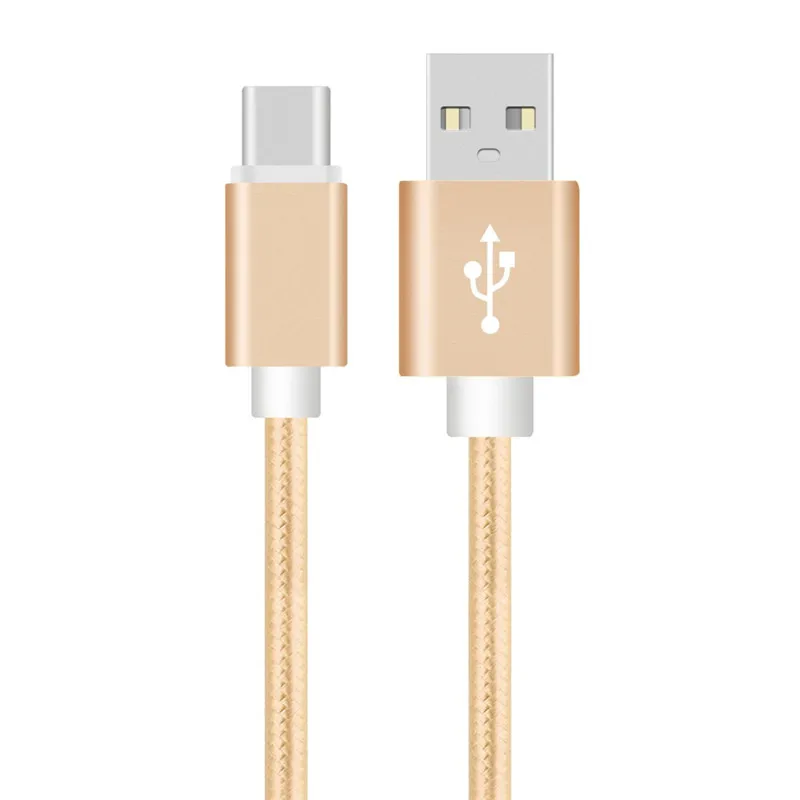 Кабель для быстрой зарядки usb type C для samsung A20E A50 A80 A8 A9 S8 Xiao mi A3 mi 8 9T A2 Red mi Note 7 huawei P20 lite P30 Pro - Цвет: gold