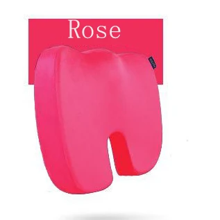 rose plush Удобная U паз памяти подушка для сидения из пенополистирола для стула для машины, офиса, дома нижние сиденья Подушка для женщин и мужчин - Цвет: rose plush