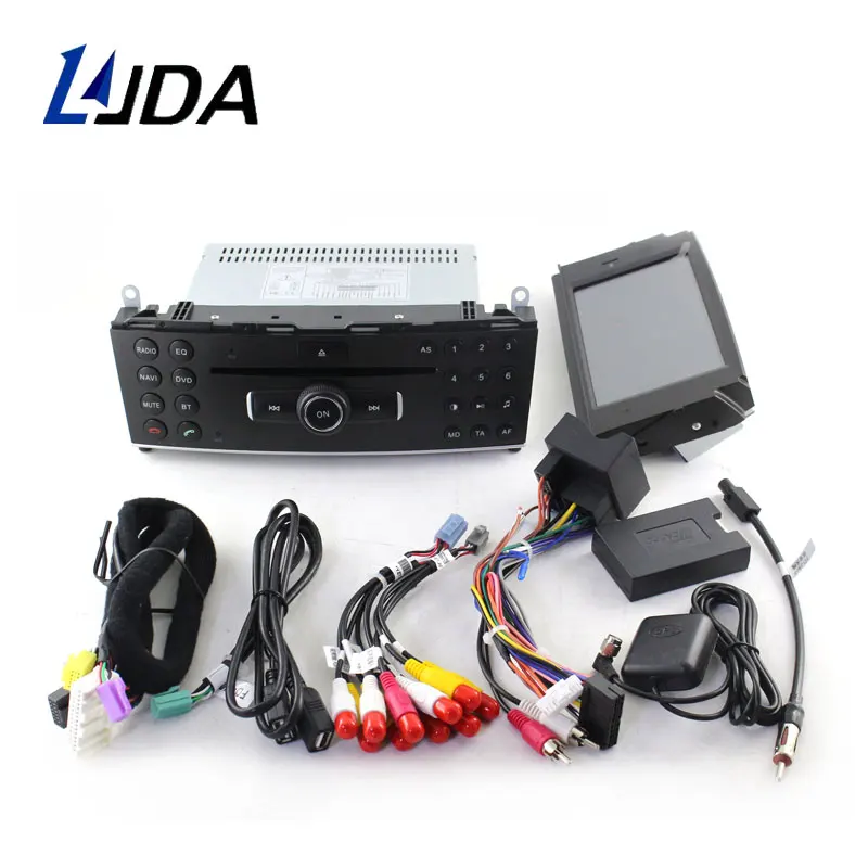 LJDA 1 Din Android 10 dvd-плеер автомобиля для Mercedes Benz C200 C180 W204 2007 2008 2009 2010 Gps Навигация стерео радио мультимедиа