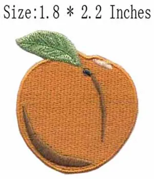 

The peach embroidery patch 1.8" wide /glue on/fashion/stripling/
