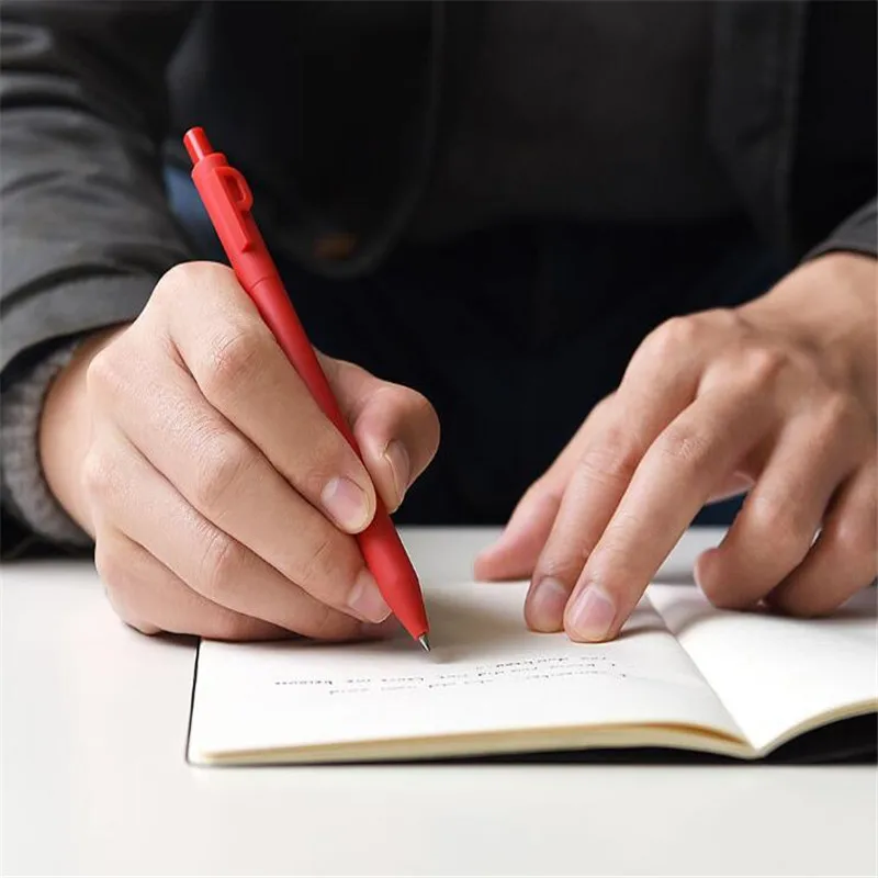 Xiaomi KACO ALPHA Gel Pens Sign Signing Black Ink 0.5mm Children Student Writing Pens School Office Supplies Christmas Gift (6)