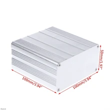 DIY алюминиевый корпус Чехол электронный проект PCB ящик для инструментов 100x100x50 мм Damom