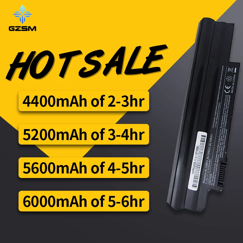 HSW батарея для Acer Aspire One 522 D255 722 AOD255 AOD260 D255E D257 D257E D260 D270 E100 AL10A31 AL10B31 AL10G31 Bateria Akku |