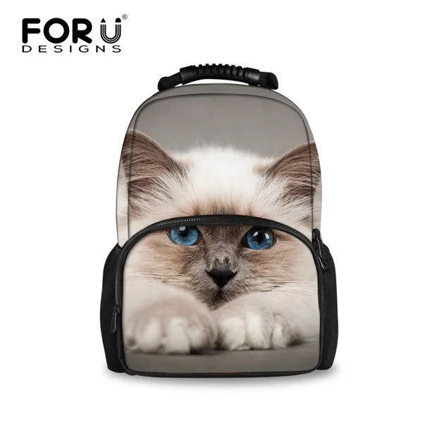 H139A FORUDESIGNS/3D кошка для женщин плечо рюкзак с животными принтами женщина путешествия Mochila Рюкзаки большой емкости рюкзак дамы рюкзак - Цвет: H139A