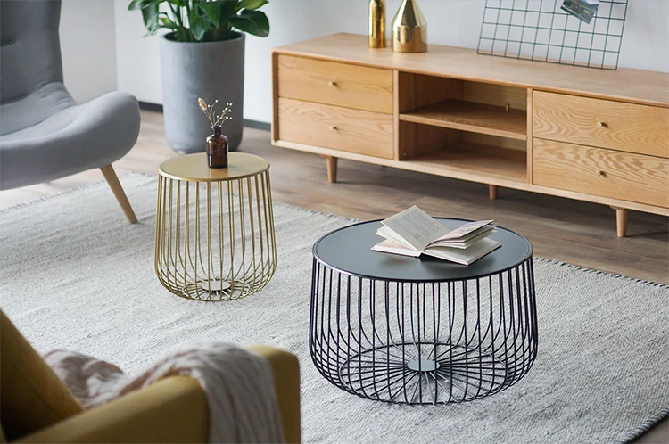 Скандинавский чайный столик металлическая мебель для гостиной тыквенный журнальный столик современный минималистичный столик
