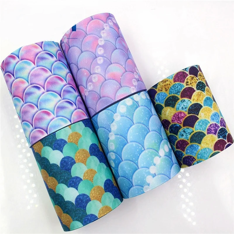 29x21cm Fish Scales Design Fabric DIY Sewing Supplies Leather Craft Patchwork 1x