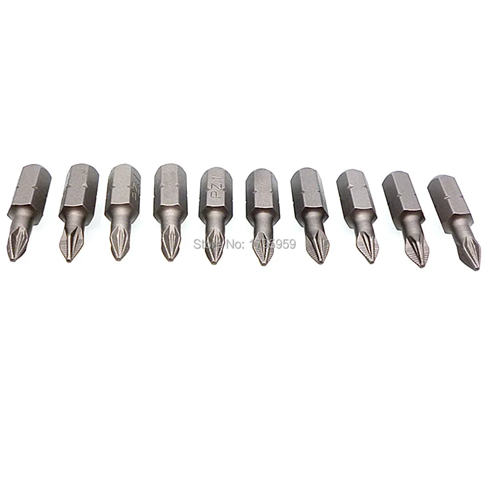 Отвертка PZ1 PZ2 PZ3 25 мм с длинным ударным приводом 1/4 &quot6 35 шестигранным хвостовиком