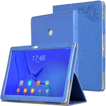 

For Teclast T10 Case Luxury PU Leather Auto Sleep Wake Up Cover Capa for Teclast T10 E3C5 10.1inch Tablet Case and Free Stylus