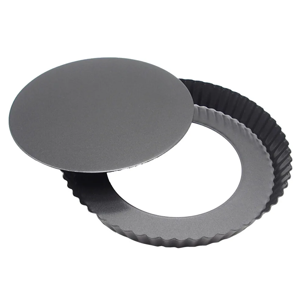

8.8 Inches Non-Stick Removable Loose Bottom Quiche Tart Pan pizza stand Baking tool