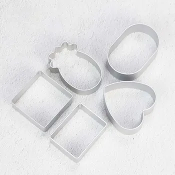 

Aluminum Metal Square Rectangle Shape Biscuit Cookie Cutter Pastry Cake Baking Mold DIY Fondant Decorating Baking Kitchen Tools
