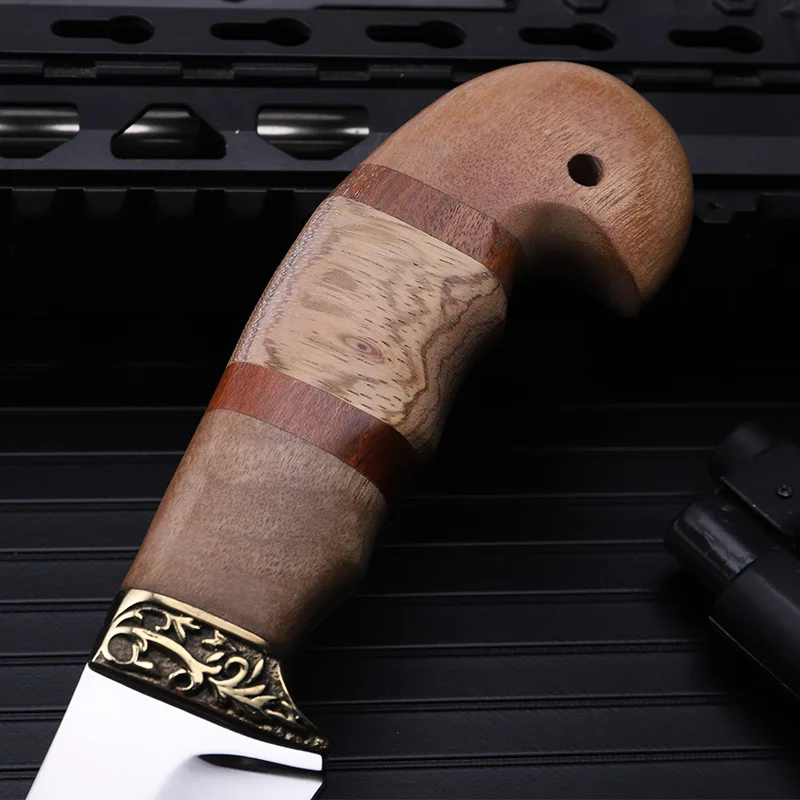 New Karambit Outdoor Self-defense Field High Hardness Saber Wilderness Survival Fruit Knife Small Straight Folding Resin