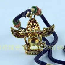 Непальская продукция из чистой меди позолоченные тантрические защитники Garuda Dapeng bird Jiang Mochu амулет кулон(коробка) для мужчин и женщин