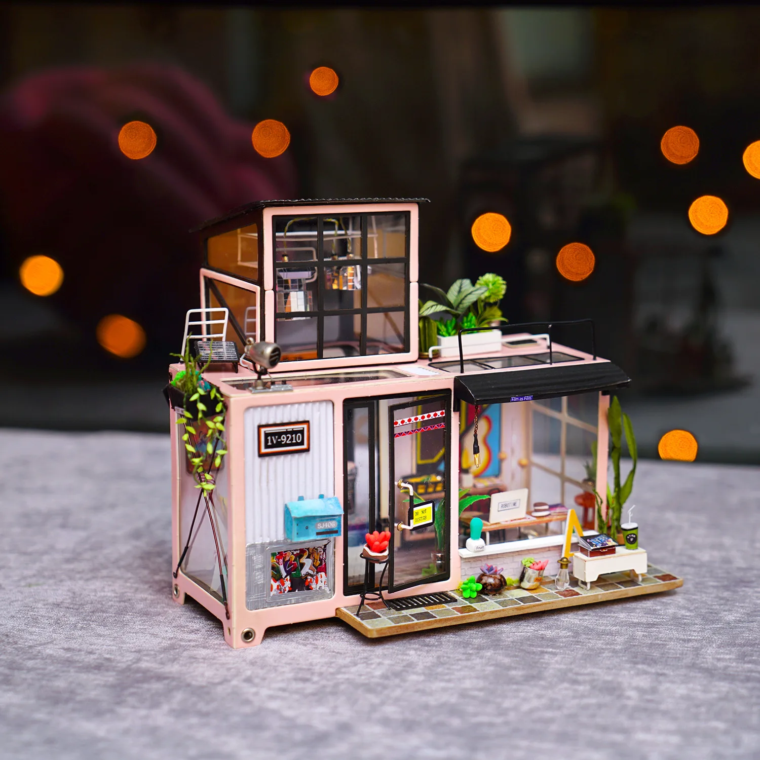 

DIY Wooden Mechanical Model Architecture Splicing Building Blocks Indoor Ornament Education Toys Creative Christmas Birthday