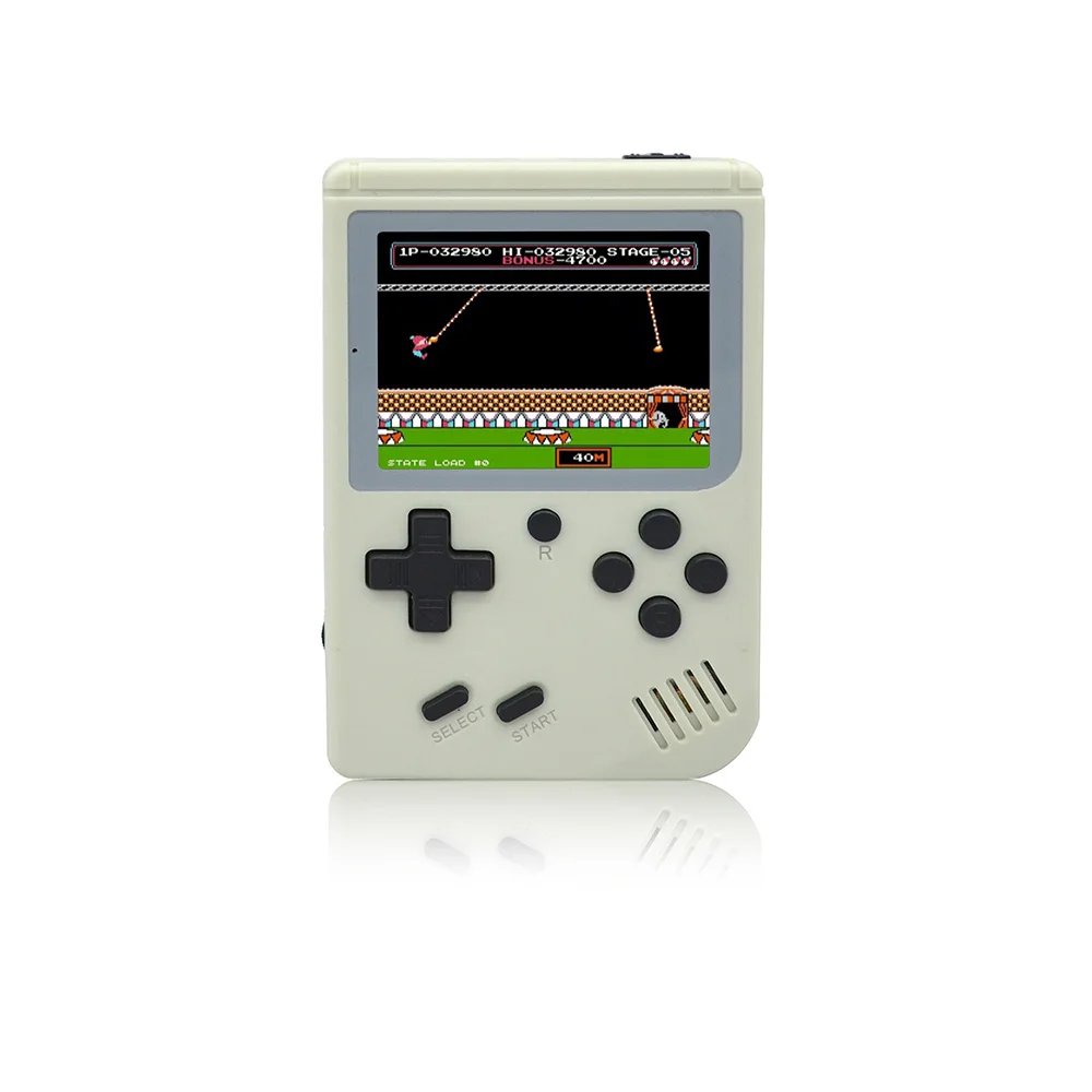 Retro FC 168 in 1 Video Game Console Games VS BittBoy Pocketgo Consola Retro Game Mini Handheld Players 8 Bit Classic Gamepad - Цвет: White