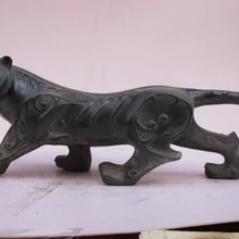 Xd 001565 Китай классический чистый Бронза Лаки Деньги Тигр Животных Деко Статуя