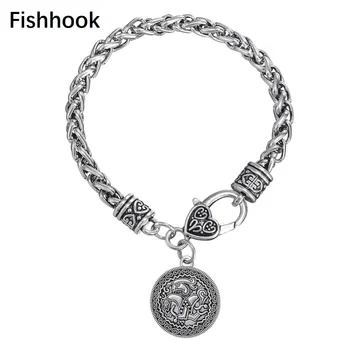 

Fishhook Viking Pendant from Vadstena Sweden Swedish Coin Bracelet Talisman For Women Bangles Fashion Jewelry Gifts