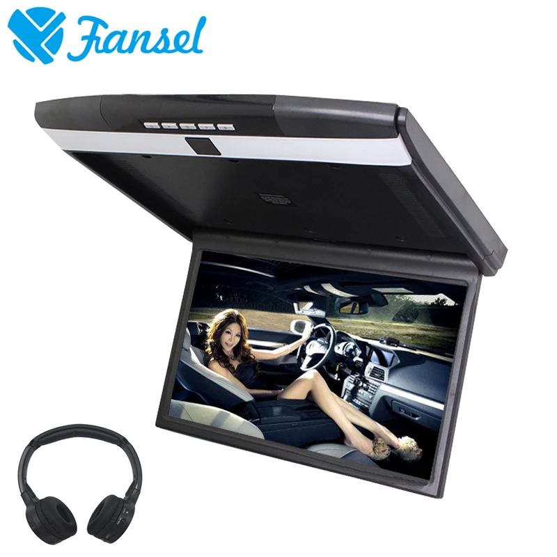 

Fansel 17.3 Inch Car Roof Flip Down Mount Monitor 1920x1080 TFT LED Screen MP5 Player With IR/FM Transmitter/USB/SD/HDMI/Sperker