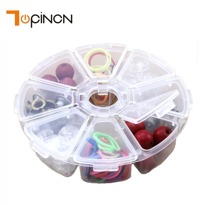 

8 Grids Plastic Storage Box Organizer For Cosmetics Rangement Makeup Container Jewellery Make Up Organizer Holder Travel Storage
