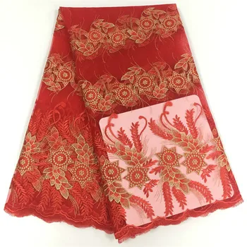 

African Lace Fabric High Quality French Tulle Lace Fabric 2019 Nigerian Laces Guipure Embroidery Fabric For Wedding