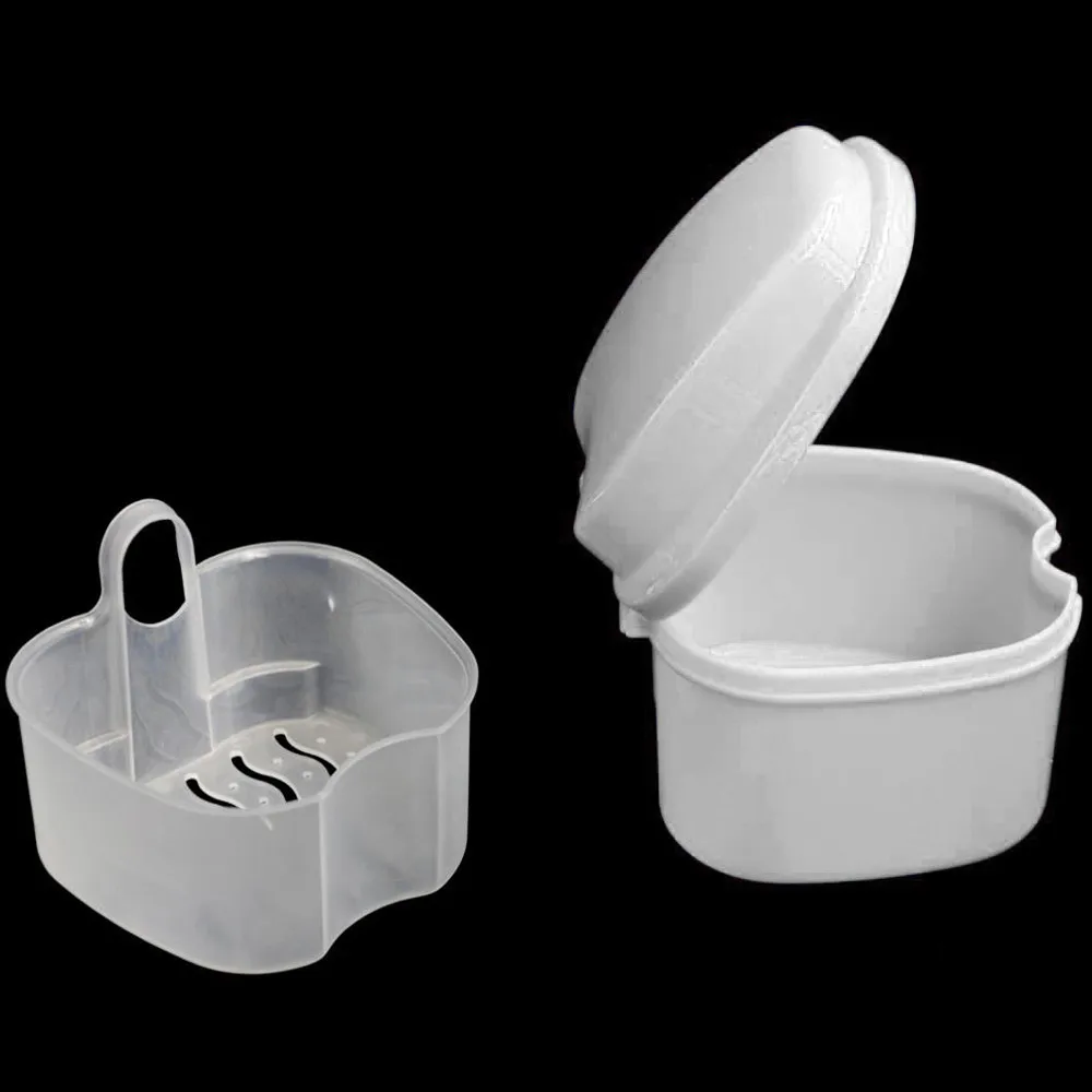 Зубной протез, чехол для ванной, стоматологическая ложная коробка для хранения зубов с подвесным сетчатым контейнером, пластиковый искусственный зубной Органайзер 531