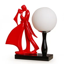 Настольные лампы, украшение, спальня, креативная пара, свадьба, для прикроватной учебы, смоляные стеклянные тени, романтичная и теплая лампа поцелуй ZA