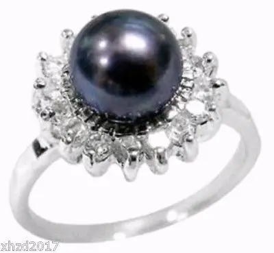 

Free shippingREL NTURL BLCK KOY PERL RING SIZE 7-10