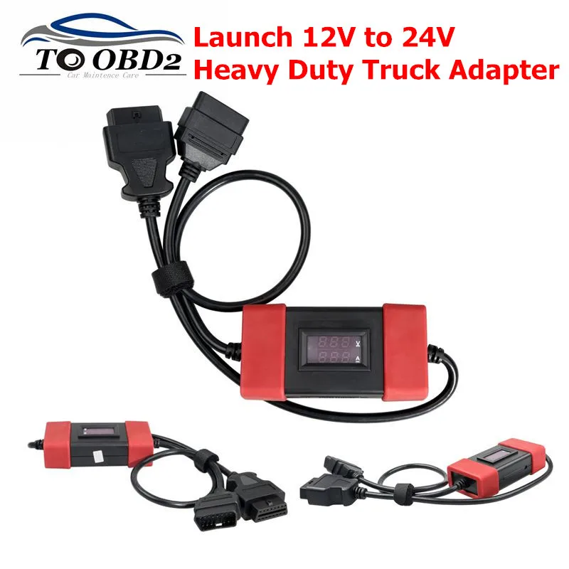 

Newest Launch 12V to 24V Adapter Launch Heavy Duty Truck Diesel Adapter Cable for X431 Easydiag2.0/3.0 Golo Carcare