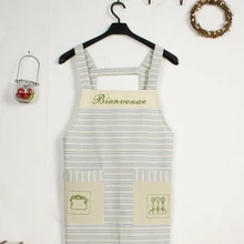 Средиземноморский серии свежий хлопок печати холст, хлопок Холтер пыле рукавов фартук