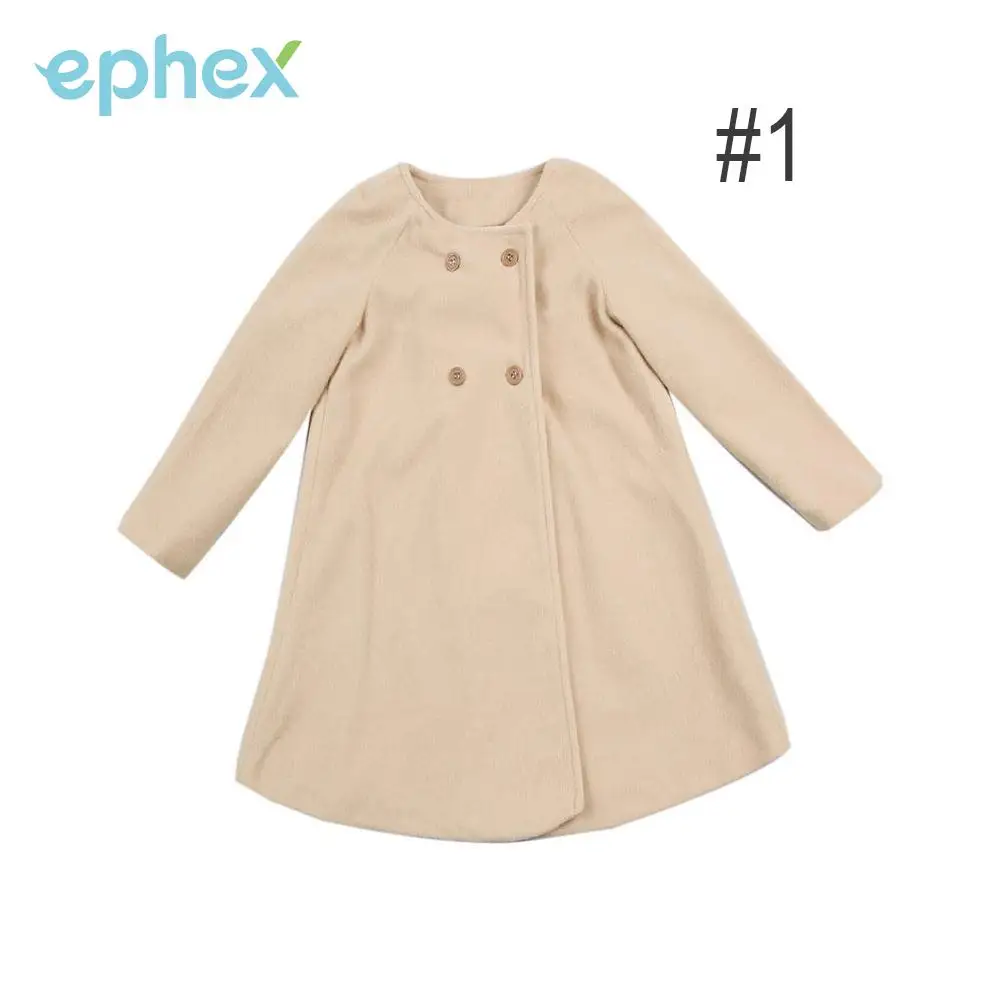 Пальто; детское шерстяное пальто; ветрозащитная верхняя одежда для маленьких девочек; очаровательные куртки из хлопка