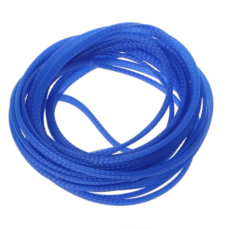 

5M 4mm Expandable Tight Braided PET Sleeving Cable Wrap Sheath Wire Sleeve