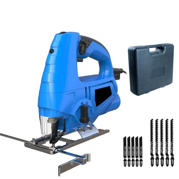 

laser guide electric curve saw household electric woodworking jig saw multi-function dust free sawing machine with saw blades