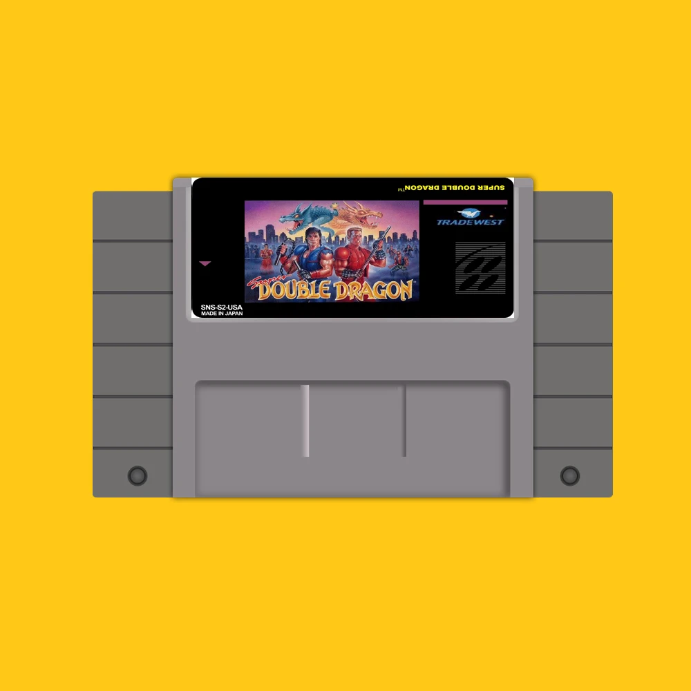 Супер двойной дракон 16 бит большая серая игровая карта для США NTSC игровой плеер|16