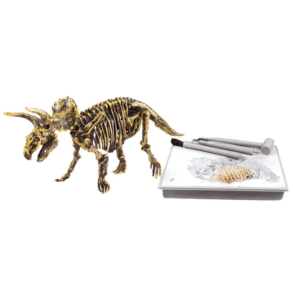 Kids Dinosaur Excavation Kits Dig A Dinosaur Archaeology Paleontology Educational Toy - Triceratops