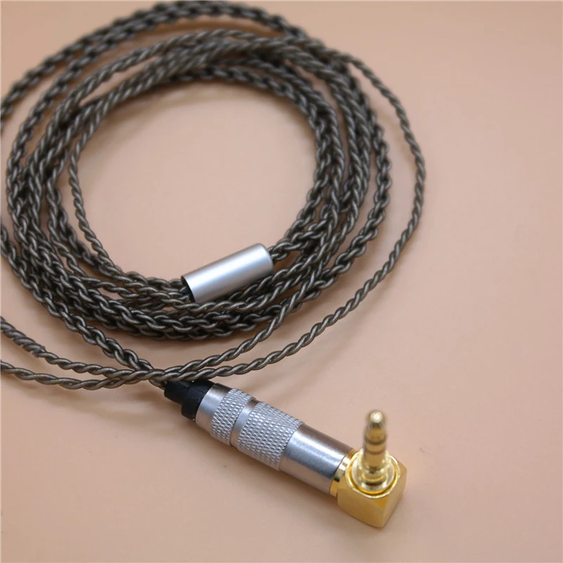 Upgraded Replacement for VJJB N1 Earphone Headphone Cables Cord Plated Silver Volume Control for Xiaomi Iphone Mp3 Android IOS