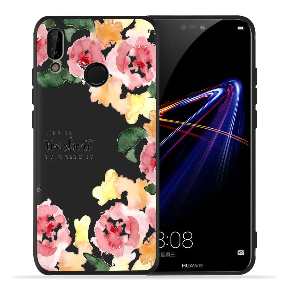 Для funda Huawei P умный чехол панда Хаски черные ТПУ чехлы для P20 lite P8 2017 Coque Etui P30 Pro