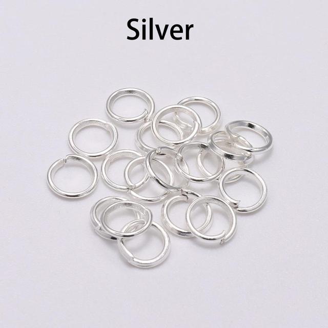 3/4/5/6/7/8/10/12/14/16/20mm Jump Rings Split Rings Necklace Earring Connectors For DIY Jewelry Making Accessories