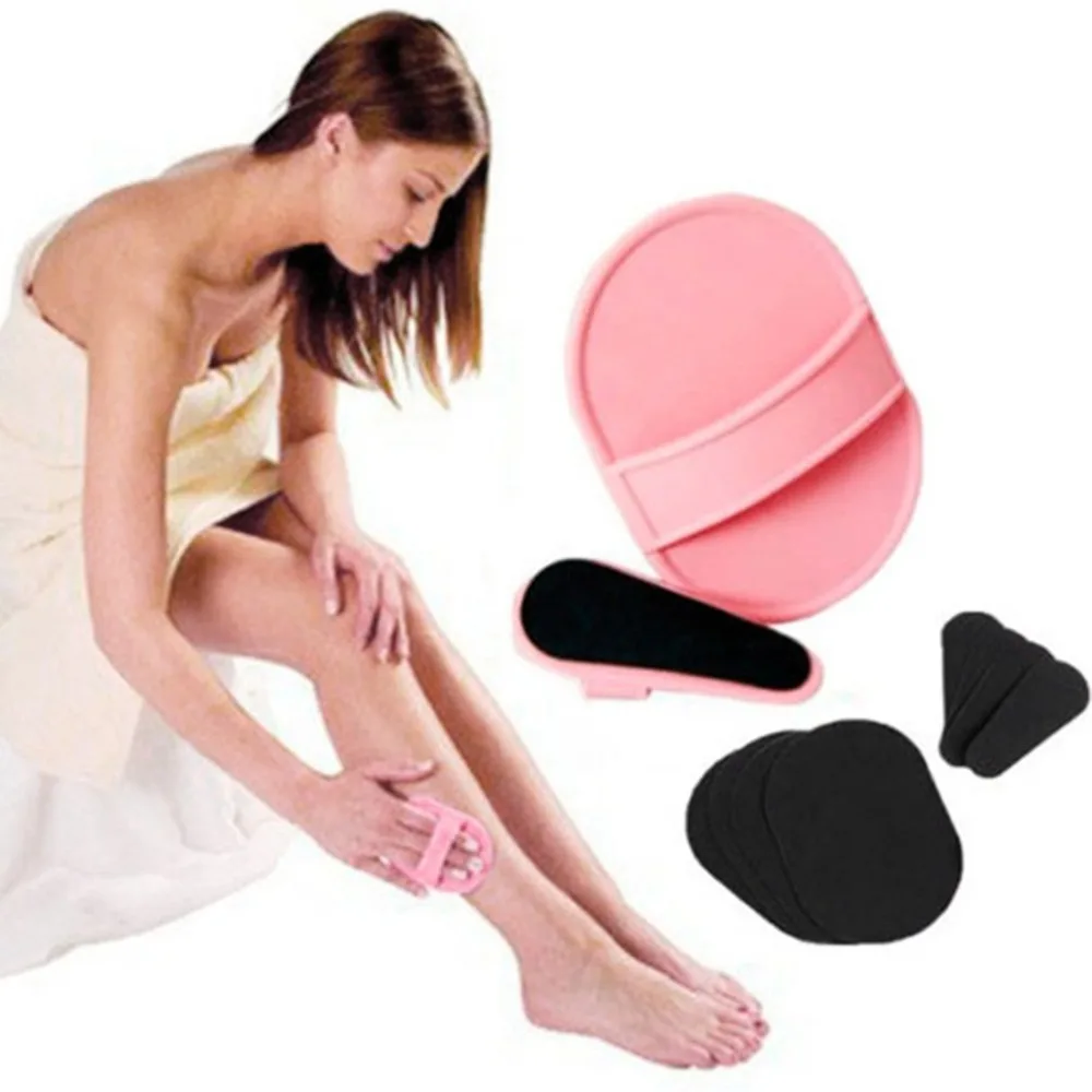 

Shaving Brush Facial Hair Removal Face Depilation Smooth Legs Upper Lip Arm Exfoliator Pads Remover Sanding Device