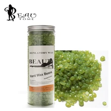 Beautome New Depilatory Wax Free-paper 450G Wax Beans Shaving Painless Allergy Moisturizing Melt For All Skin Green Tea Flavor