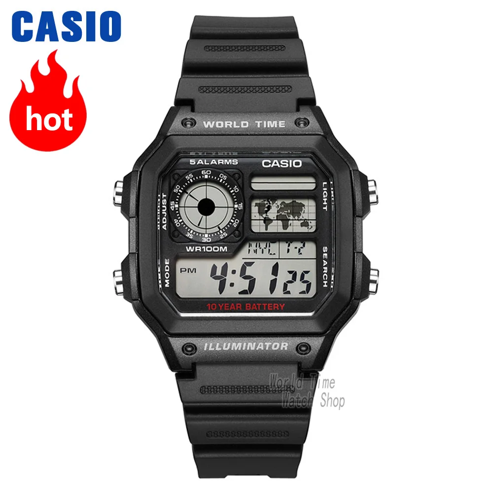 Marca de Luxo Relógio de Quartzo Relógio à Prova Casio Relógio Explosão Homens Led Digital Militar Esporte d ‘água Reloj Hombre Erkek Kol Saati Montre Homme Zegarek Meski Ae-1200wh Ae-1300 Top