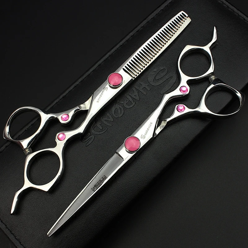 Buy 6 inch affordable hair scissors set professonal hairdressing shears for