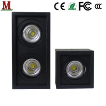 Светодиодный квадратный/прямоугольные поверхностного монтажа удара вниз, потолочный светильник, решетка лампы 5W7W12W