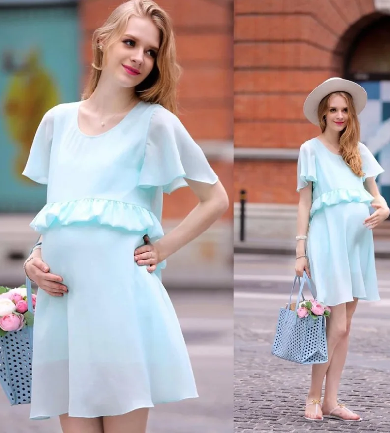 Беременная летнее платье женщины одеваются длинные платья Vestidos Longos Vestido Longo халат
