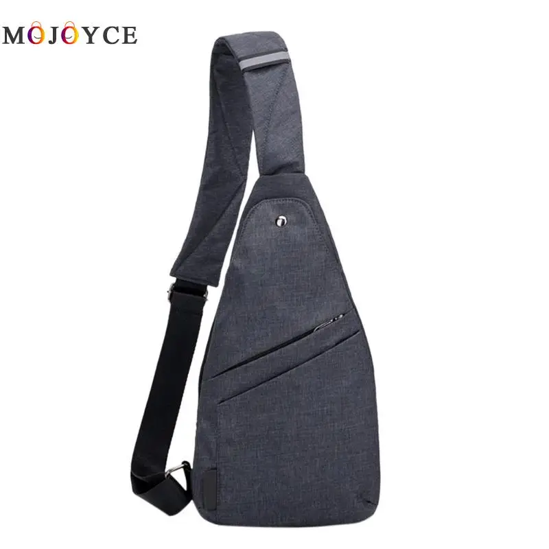

36 X 20 X 1.5cm Men Anti-Thief Sling Shoulder Chest Pack Travel Nylon Messenger Crossbody Bags Male Casual Handbags