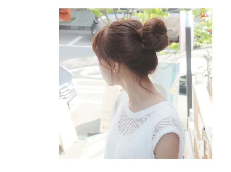 Direct Selling Black Double Hook Hair Bun Maker Magic Bud-Like Hair Styling Donut Hair Accessories& Tools HA053