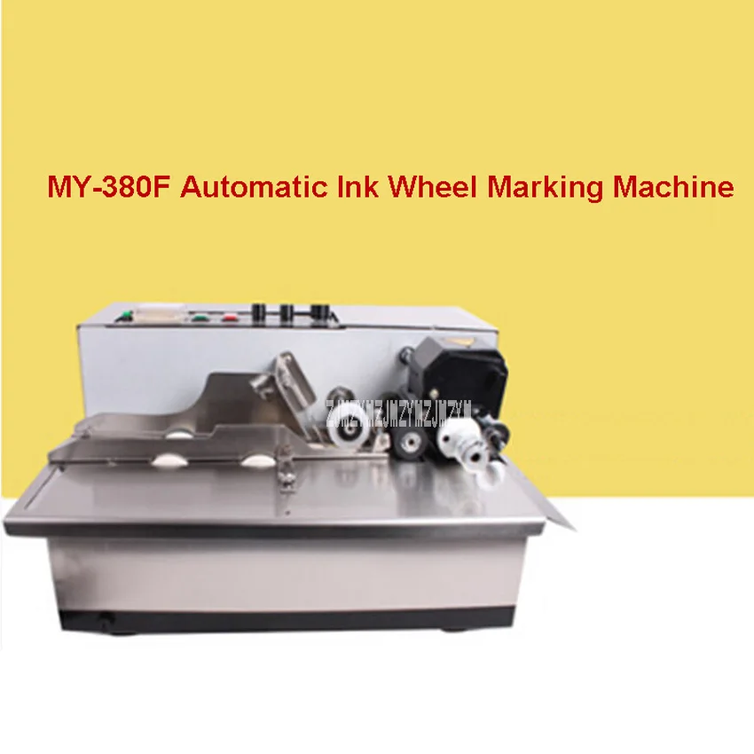 

New MY-380F Ink Wheel Coding Machine Ink Wheel Marking Machine Automatically Continuous Marking Machine 180W 220V/110V 50Hz/60Hz