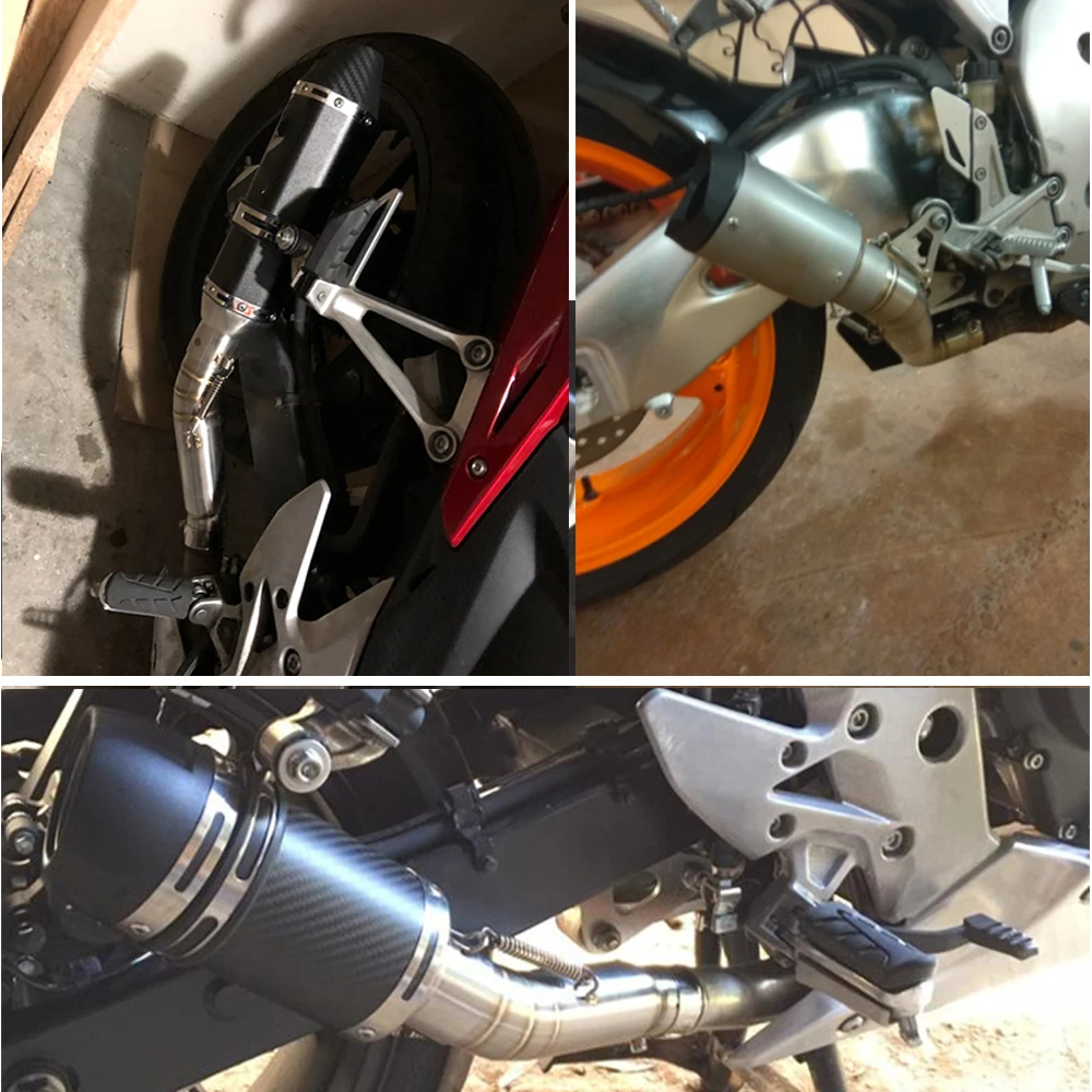 Выхлопной глушитель ZSDTRP GSXR600 750 GSXR1000 для мотоцикла среднее соединение труба без