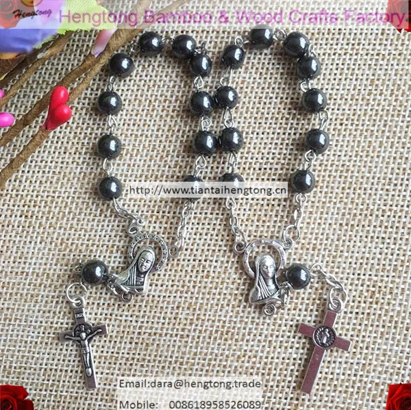 hematite rosary bracelet