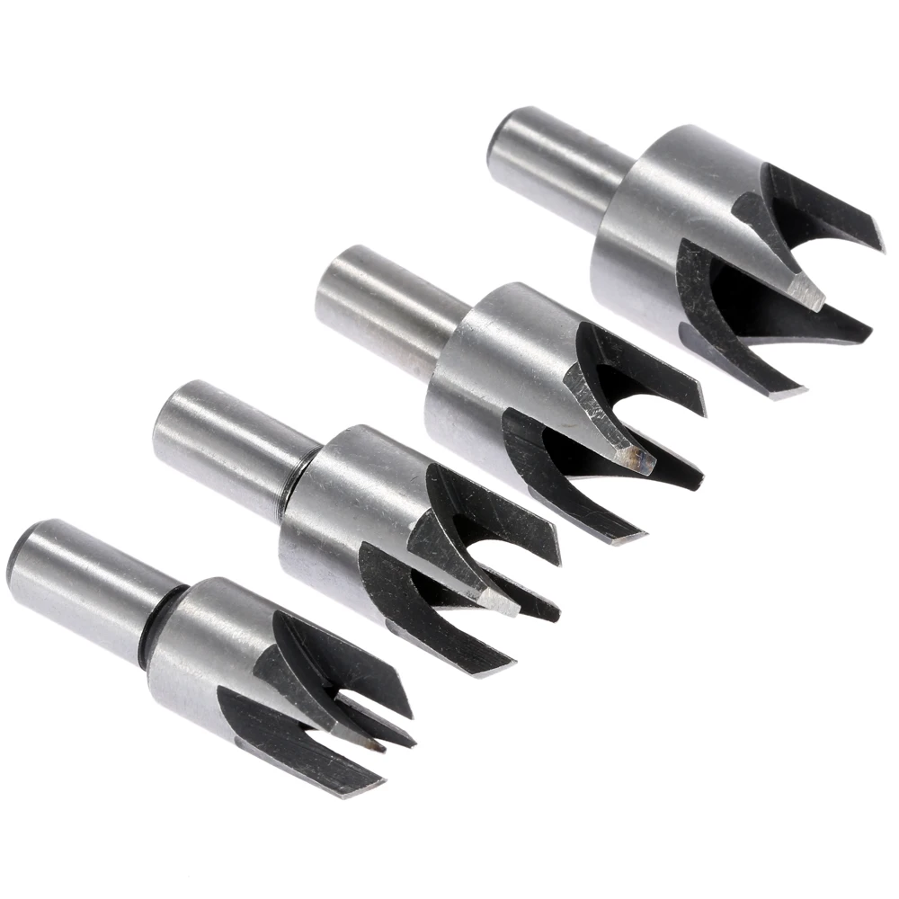 4pcs Wood Plug Cutter Cutting Tool Woodwork Plug Cutting Drill Bit Set Claw Cork Drill 6mm,10mm,13mm,16mm