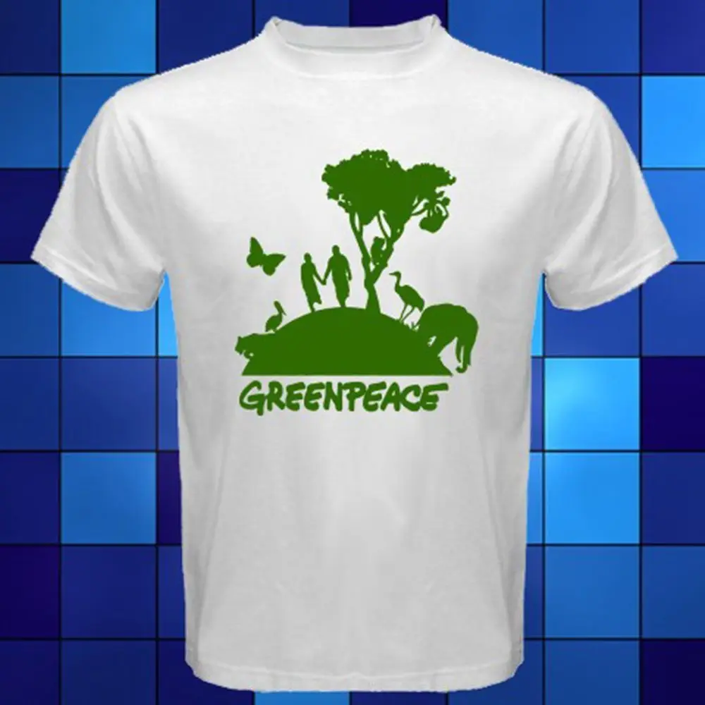 

Greenpeace Green Peace Organization Symbol Logo T-Shirt Comfortable t shirt Casual Short Sleeve Print 100% Cotton Short Sleeve